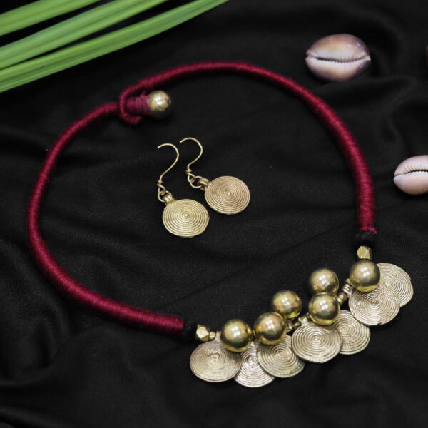 Tribal Jewellery Necklace With Earrings-1