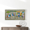 Dancing_Tribals_Patta_Tussar_Painting-2 - Image 2