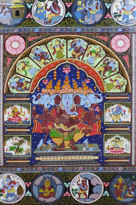 GiTAGGED-Orissa-Pattachitra-Ganesha-Tale-of-Birth-67-44-Inches