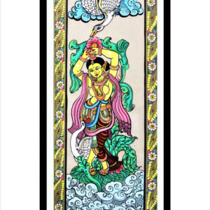 GiTAGGED-Orissa-Pattachitra-Indian-Classical-Dancing-Lady-Painting-12-25-Inches