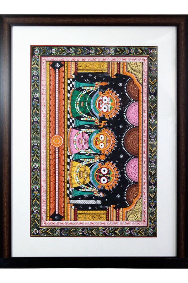 GiTAGGED-Orissa-Pattachitra-Jagannath-Subadra-Balrama-24-18-Inches
