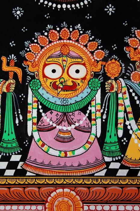 GiTAGGED-Orissa-Pattachitra-Jagannath-Subadra-Balrama-24-18-Inches - Image 3