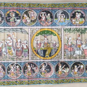 Krishna_Dashavtar_Tussar_Pattachitra_Painting