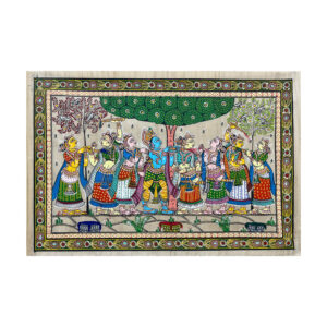 Krishna_Holi_Rasaleela_Patta_Tussar_Painting-3