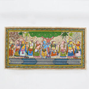 Krishna_Rasaleela_Patta_Tussar_Painting-2