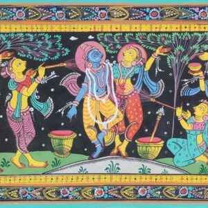 Krishna_Rasaleela_Patta_Tussar_Painting