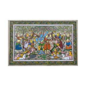 Krishna_Rasleela_Patta_Tussar_Painting-2