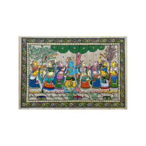 Krishna_Rasleela_Patta_Tussar_Painting-3