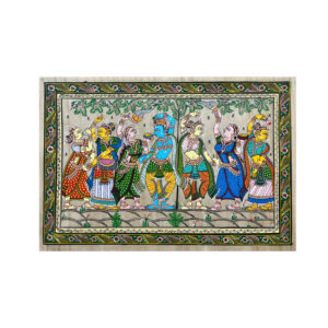 Krishna_Rasleela_Patta_Tussar_Painting-4
