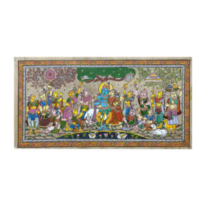 Krishna_Rasleela_Patta_Tussar_Painting-7