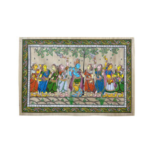 Krishna_Rasleela_Patta_Tussar_Painting-9