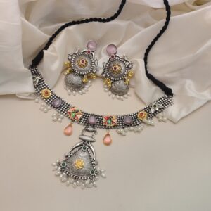 LEHAR Fusion Necklace Earrings Set