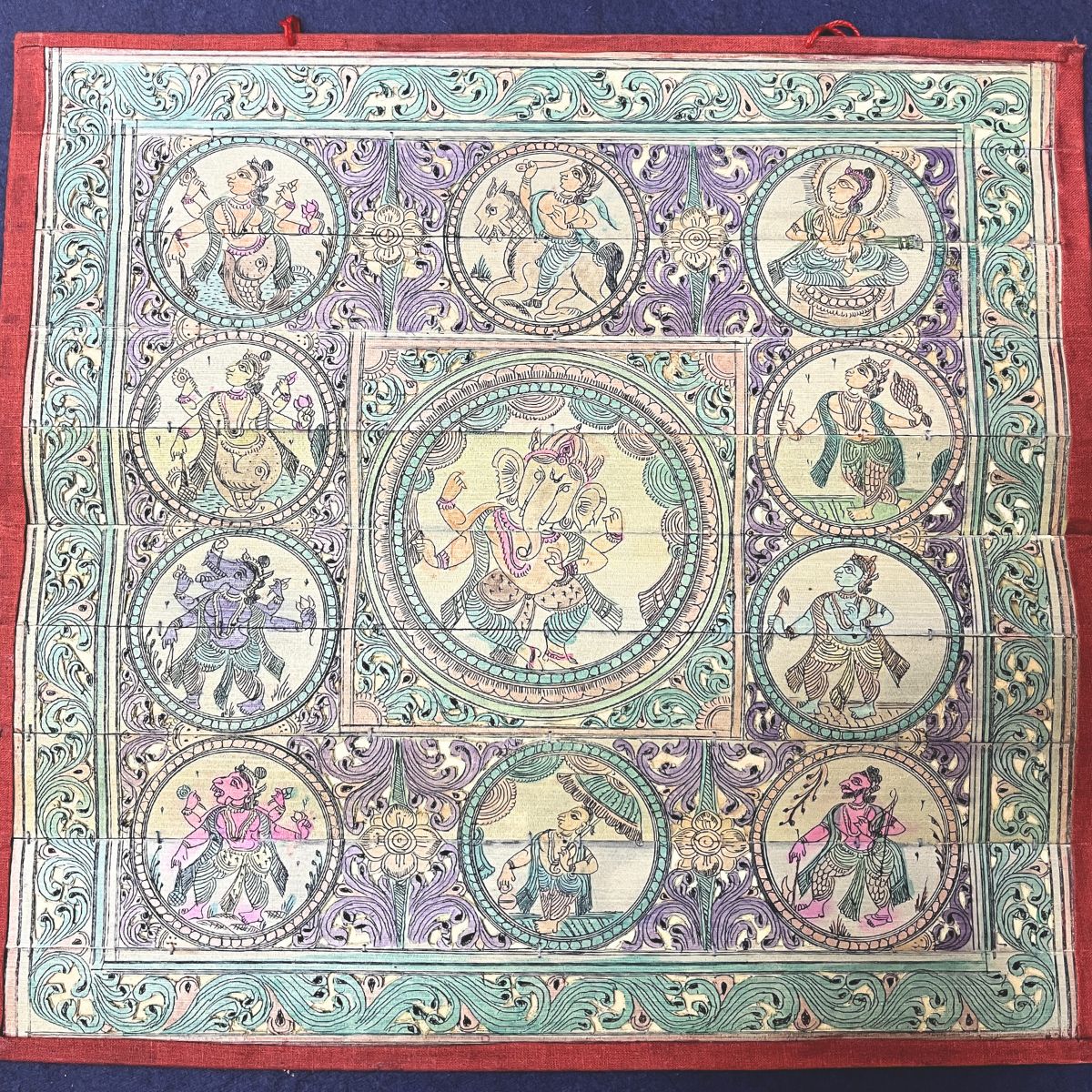 Palm_Leaf_Engraving_of_Lord_Ganesha_and_Vishnu_Dashavatara-2