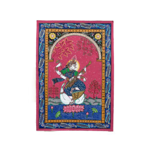 Patta_Painting_of_Goddess_Saraswati