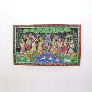 Patta_Painting_of_Krishna_Rasa_Leela