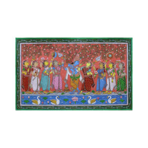 Patta_Painting_of_Krishna_Rasleela