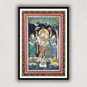 Radha-Krishna-Pattachitra-Art-Painting-For-Home-Wall-Art-Decor-2