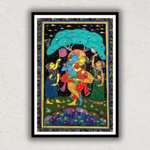 Radha-Krishna-Pattachitra-Art-Painting-For-Home-Wall-Art-Decor-3