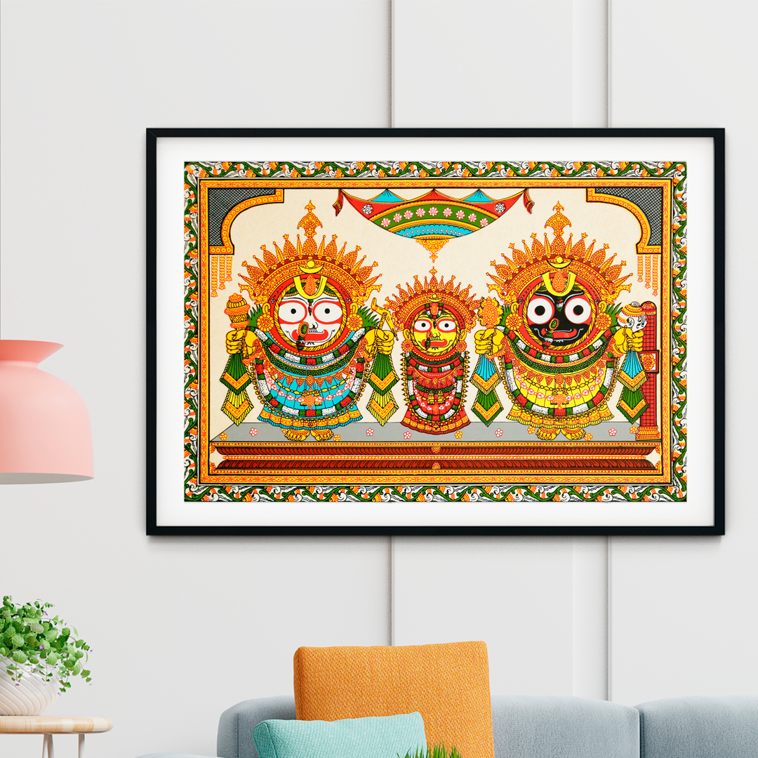 The-Jagannath-Darbar-Pattachitra-Art-Painting-For-Home-Wall-Art-Decor-1 - Image 2