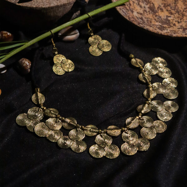 Tribal Jewellery Necklace With Earrings-13
