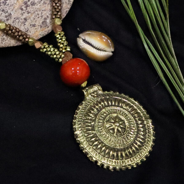 Tribal Jewellery Necklace With Earrings-14 - Image 2