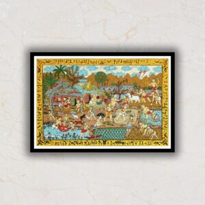 Village-Scene-Pattachitra-Art-Painting-For-Home-Wall-Art-Decor