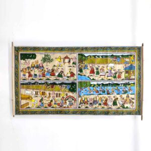 Village_Life_Patta_Tussar_Painting-2