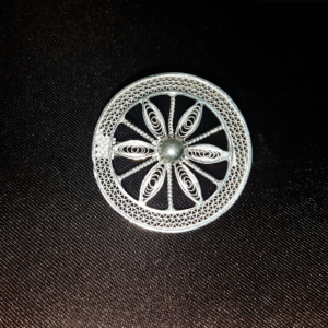Chakra - Silver Filigree Brooch