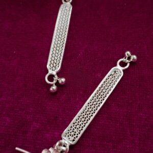 ROSES AND STICKSGEOMETRIC DESIGNER FILIGREE EARRINGS