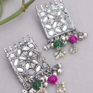 Square Mirror Stud