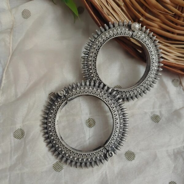 RAJNANDINI Silver Replica Bangle Pair