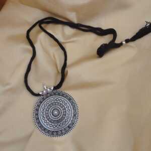 ANAHITA Oxidised Thread Long Necklace
