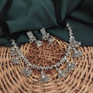 Akshara Jhumki Necklace Earrings Set