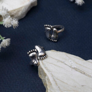 Charan oxidised Toe Ring