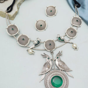 Dhritika Oxdised Neecklace set
