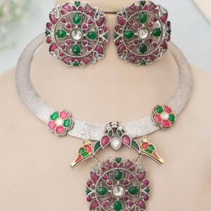 Druvika Oxidised Necklace set