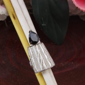 Elizabeth Silver Stone Ring