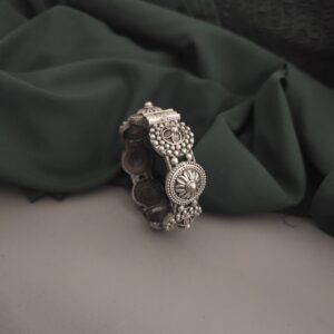 Gurmaya Silver Replica Screw Openable Bangle