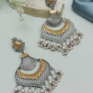 Heeya Oxidised Earrings