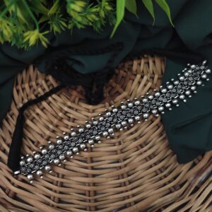 Irya German Silver Sleek Choker Necklace