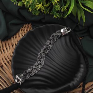 Jagrati German Silver Sleek Choker Necklace