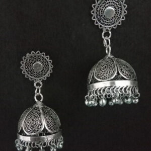 Jhumka Oxidised Silver
