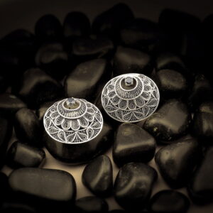 Kaira Filigree Silver Earrings Studs