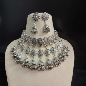MEGHA Choker Necklace Earrings Set