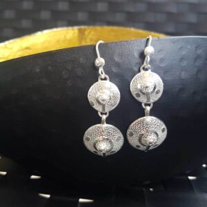 Madhumati - Silver Filigree earrings