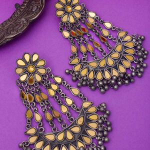 Mirror Chandelier earrings