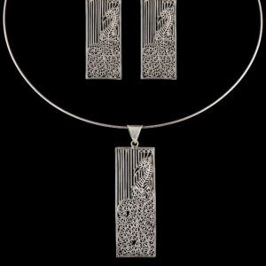 Morni Earrings and Pendant Set