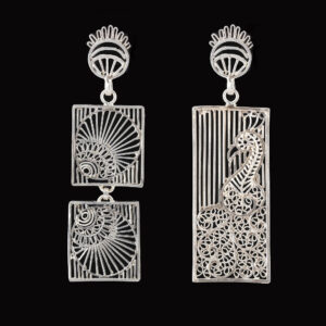 Morni and Pankh Earrings