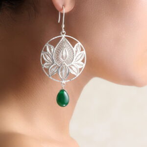 Mrunali Silver Earrings