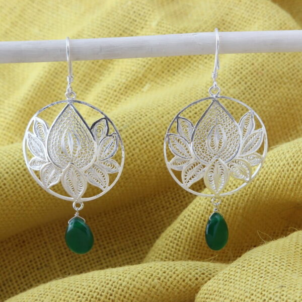 Mrunali Silver Earrings - Image 2